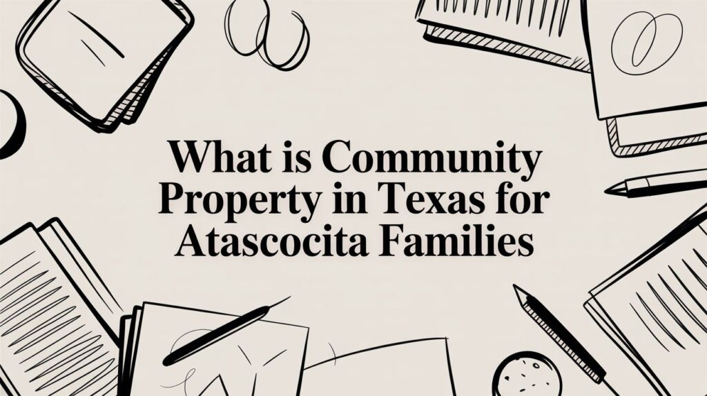 What is community property in Texas for Atascocita families, legal documents and resources on property division.