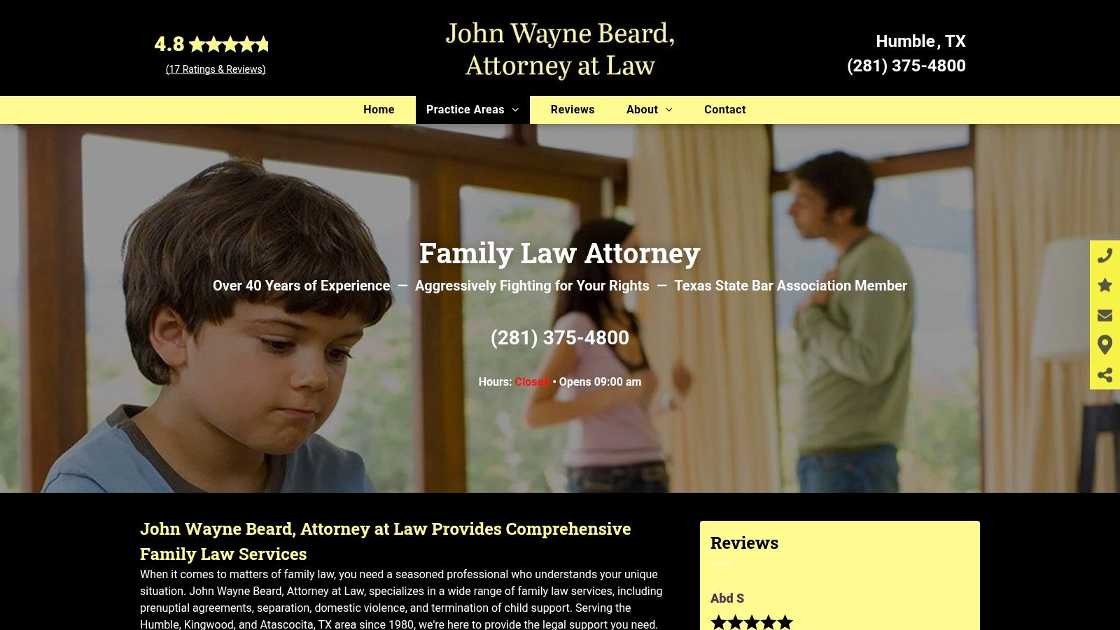 John Wayne Beard, Attorney at Law