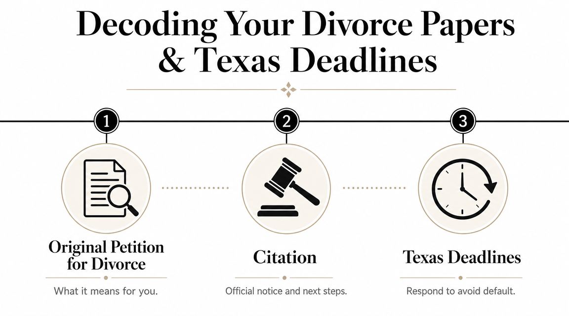 What to Do After Being Served Divorce Papers Atascocita TX